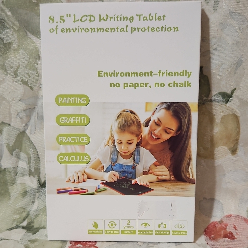 LCD Writing Tablet 8.5"(Red, Green, Pink, Blue) Electronic Digital Drawing Board